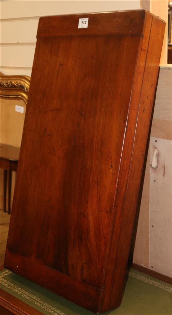 A Victorian mahogany bagatelle table, W.46cm